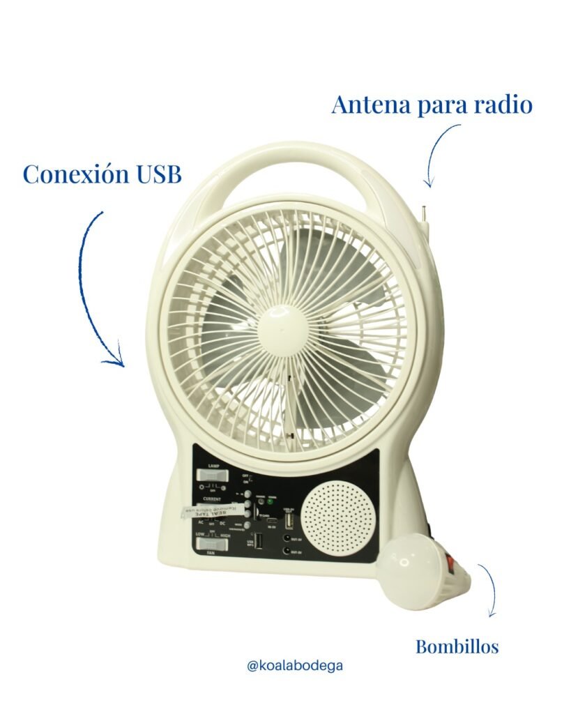 Ventilador- radio Recargable